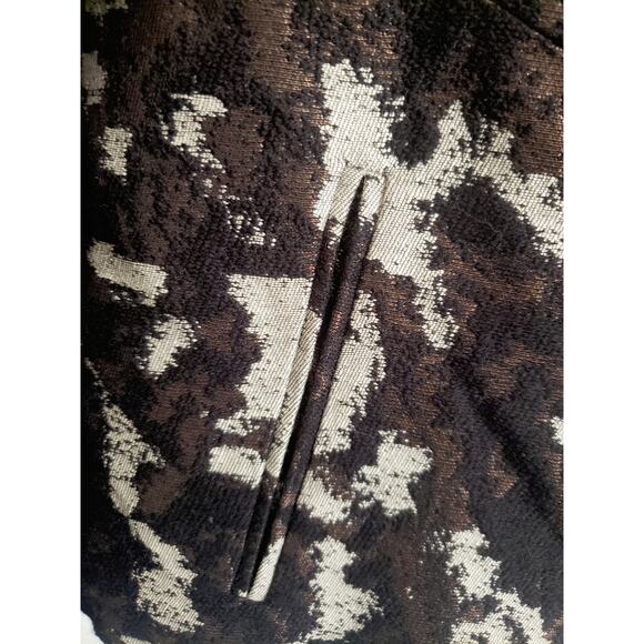 Lafayette 148 Abstract Print Moto Jacket Size 10 - Picture 5 of 8